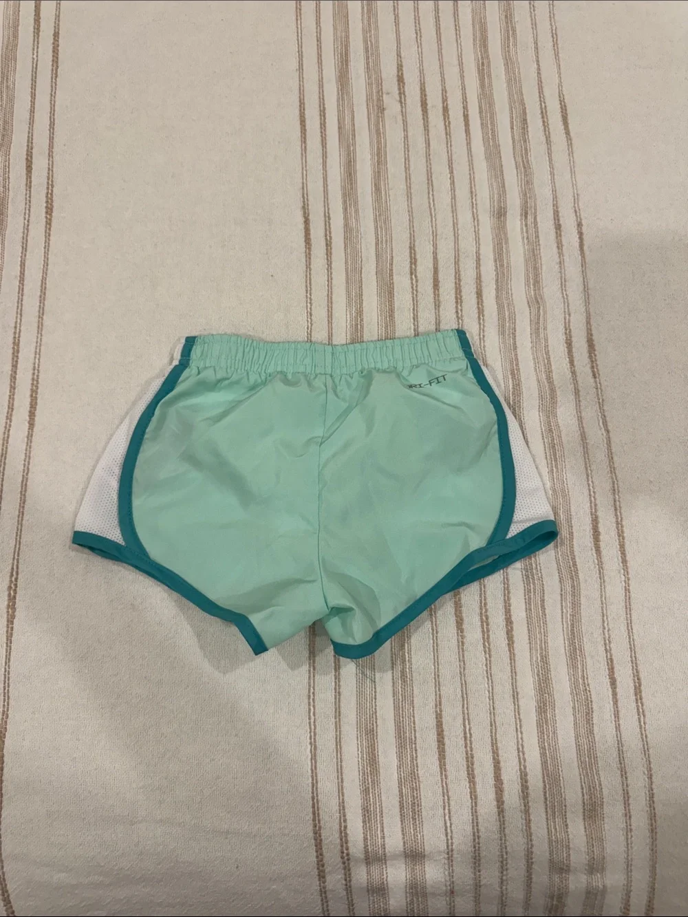 Nike Girl's Mint Teal Trim Athletic Shorts